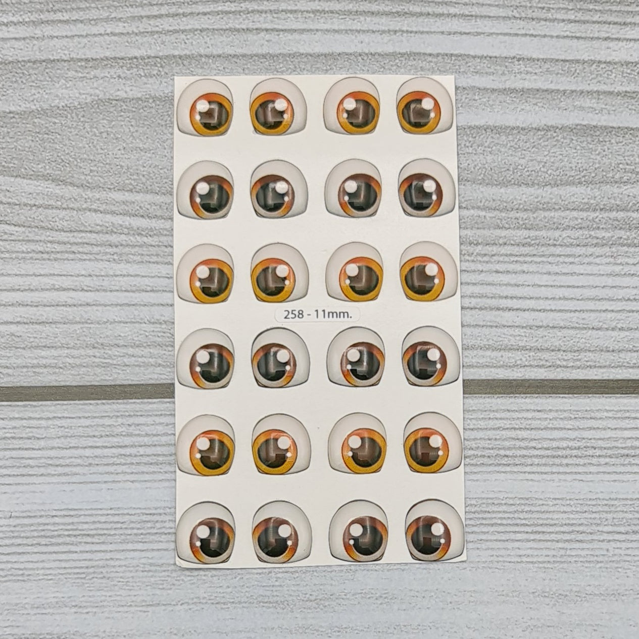 Occhi 3D misura 11mm Mod. 258