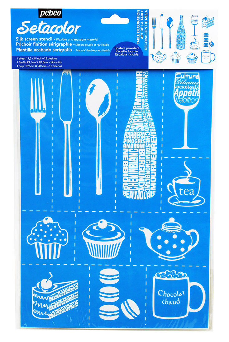 Stencil Setacolor Pebeo cod. 601