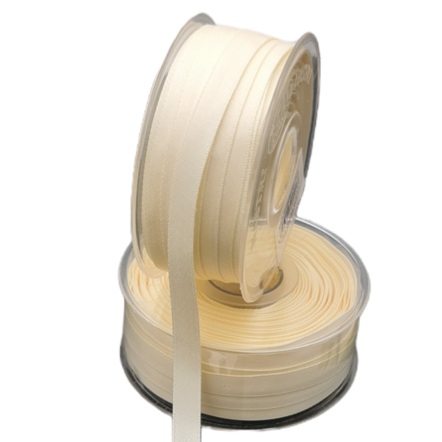 Nastro Double Satin Crema 10mm Gogolandia