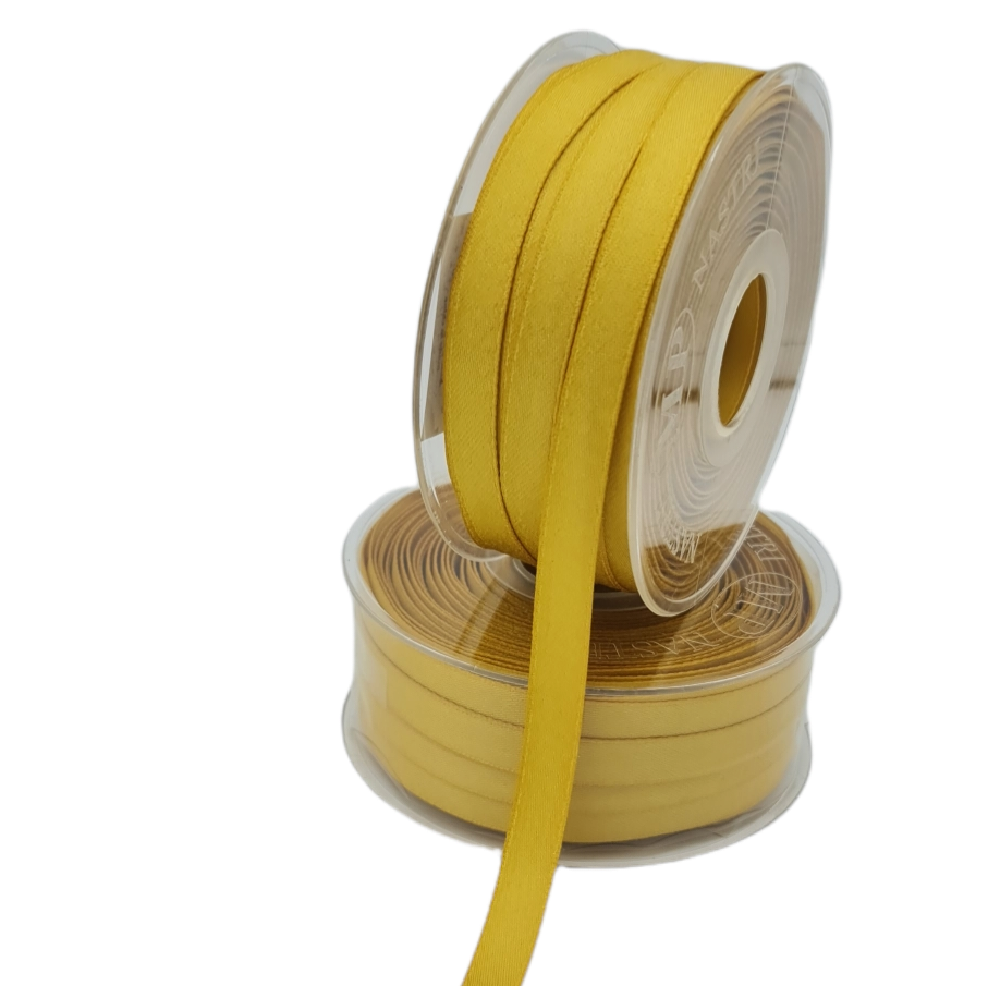 Double Satin Ocher Ribbon 10mm Code 3809XP04