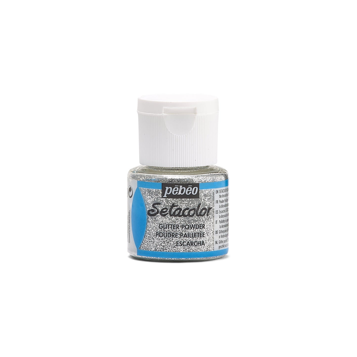 Setacolor powdered sequins 10gr Col. 206 Silver