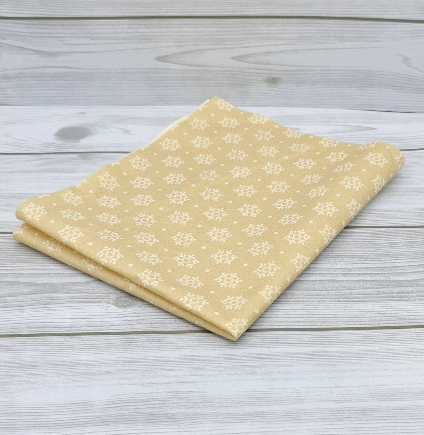 Beige Snowflake Printed Pannolenci Cod 4008-12