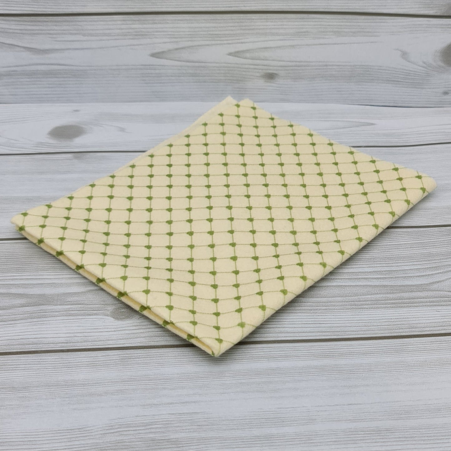 Pannolenci Stampato Rombi di Cuori Muschio Le Meraviglie di Teo