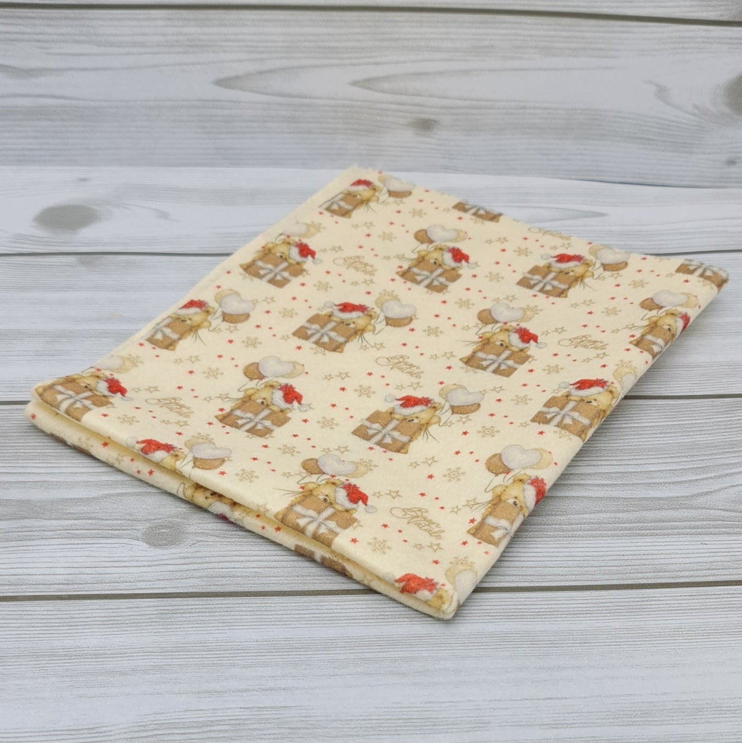 Pannolenci Stampato Orsetto Regalo Beige Le Meraviglie di Teo