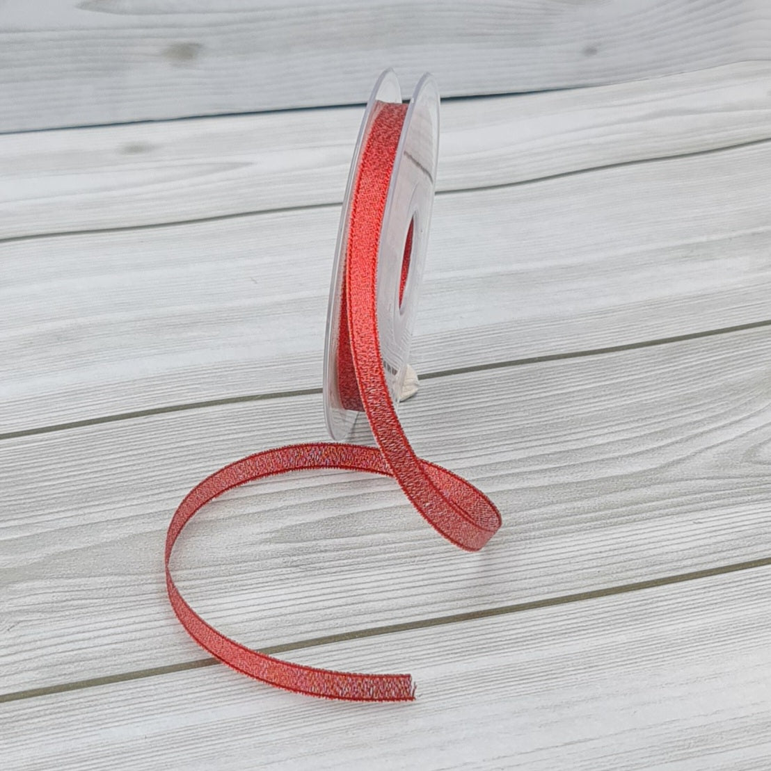 Nastro Shine Rosso 10mm Gogolandia