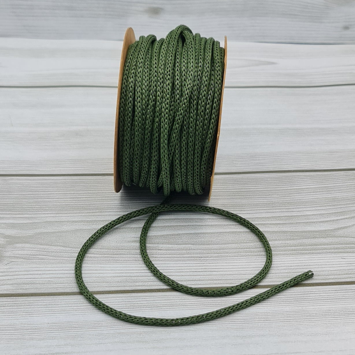 Nastro Papery Cord 4mm Col. Verde Scuro (Basso)