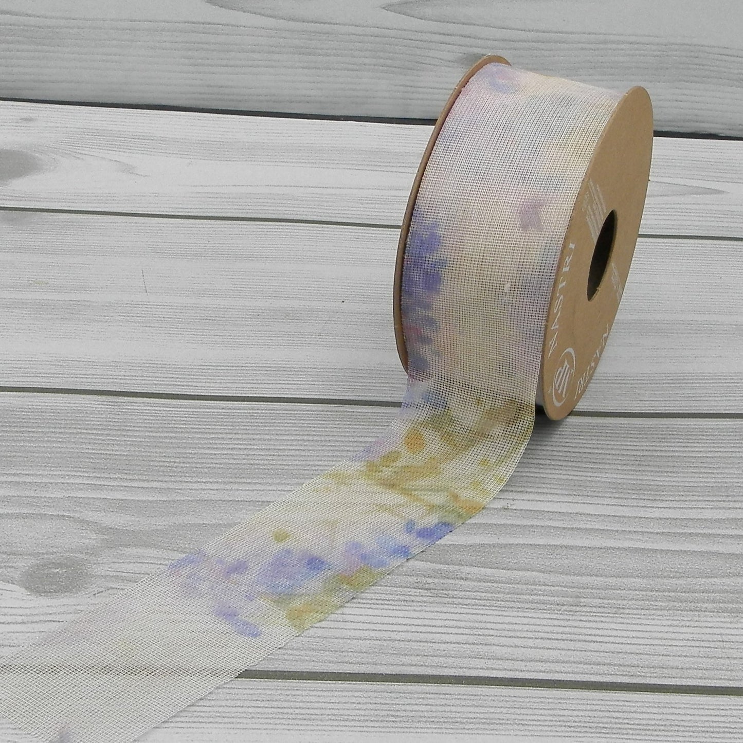 Nastro Flowers Viola 40mm