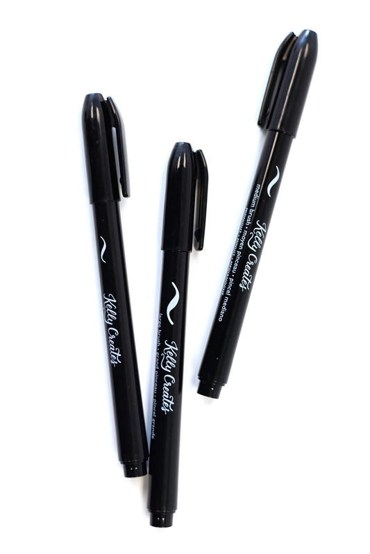 Black brush pen set Kelly Creates