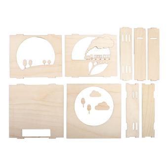 Rayher Train 3D Wooden Frame Kit Cod. 62-981-505