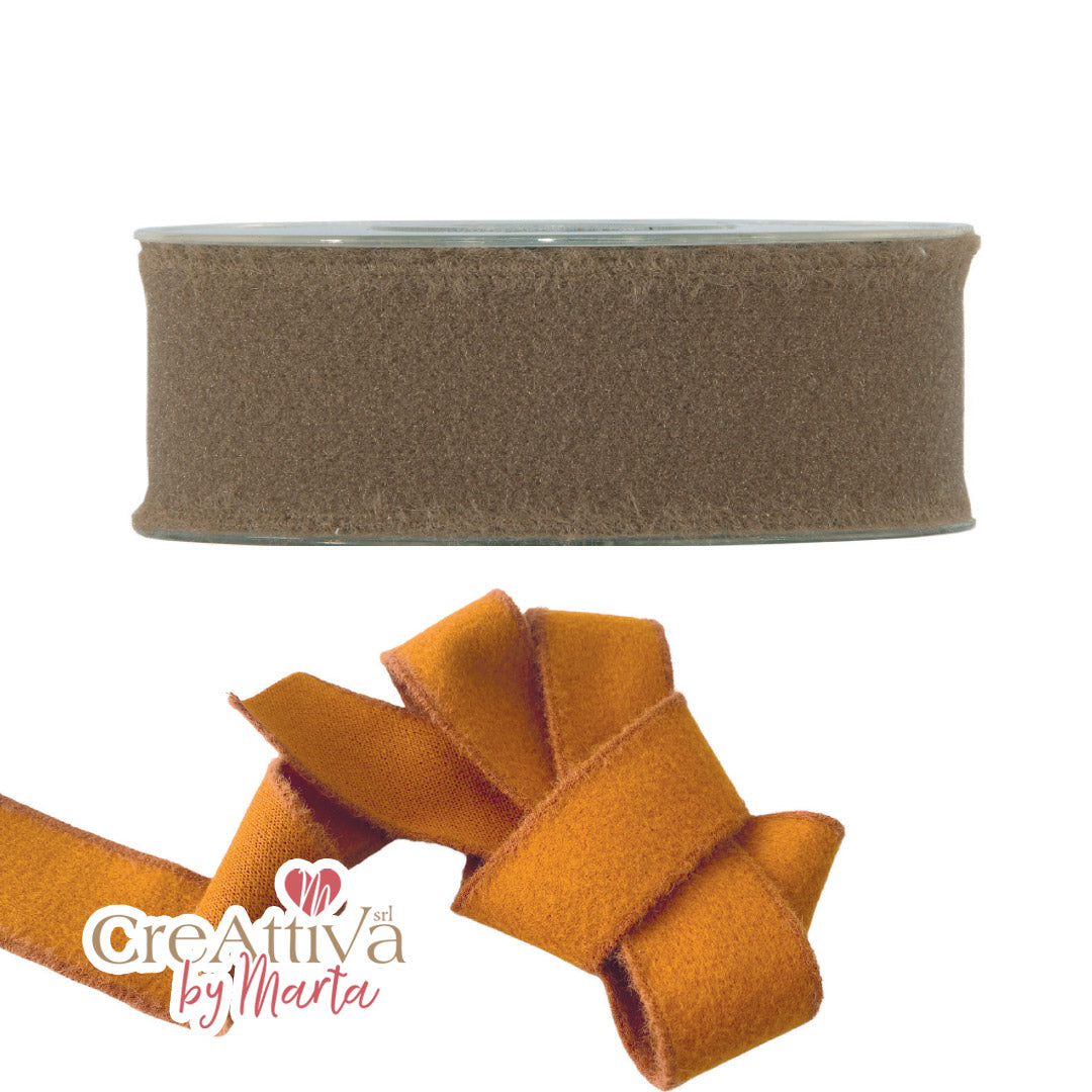 Soft Fleece Ribbon Camel 40mm 97NAS367