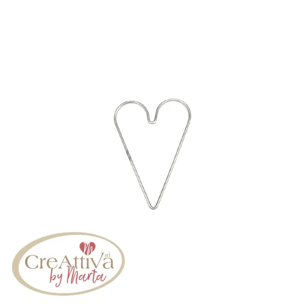 Cuore Piccolo in metallo 12cm Creattiva By Marta