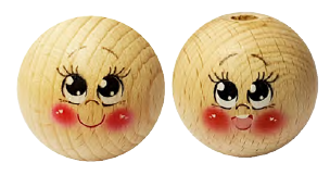 Testina in Legno Occhi Aperti mm25 Idee Per Creare