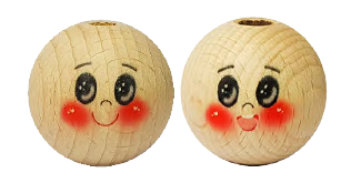 Testina in Legno Occhi Ovali mm40 Idee Per Creare