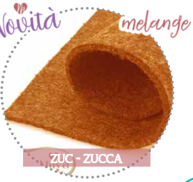 Synthetic Felt 3mm Pumpkin Melange 90Felt0100ZUC