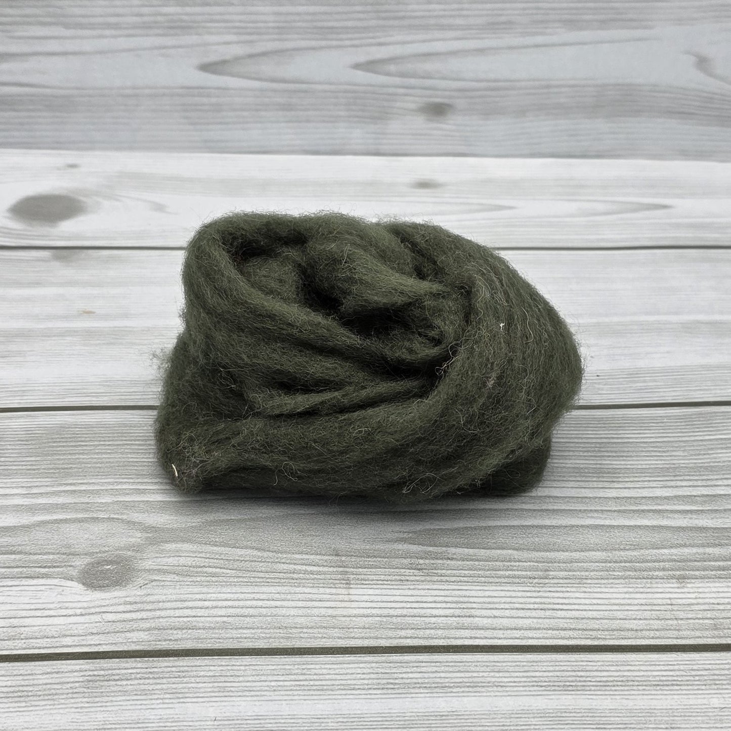 Lana CaRdotta Fine Verde Scuro I Nastri di Mirta
