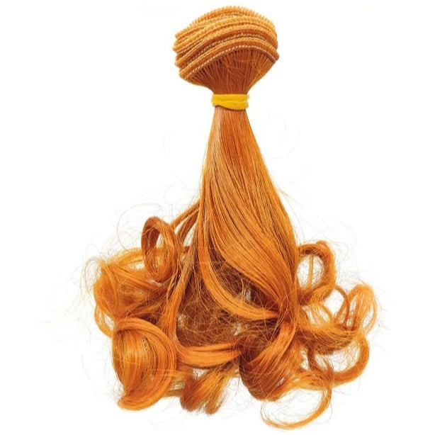 Titian Red Curly Hair 15cm long