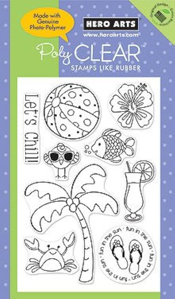 Hero Arts Tampon en silicone Let's Chill !