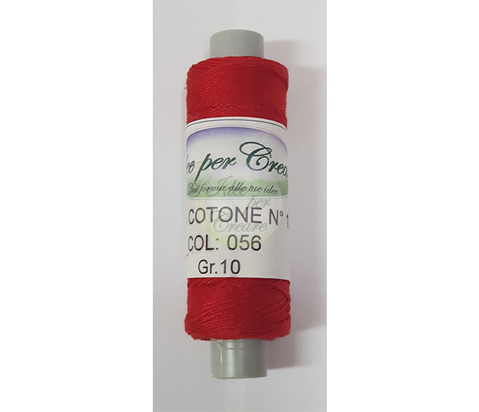 Filo di Cotone n°12 Rosso col.056