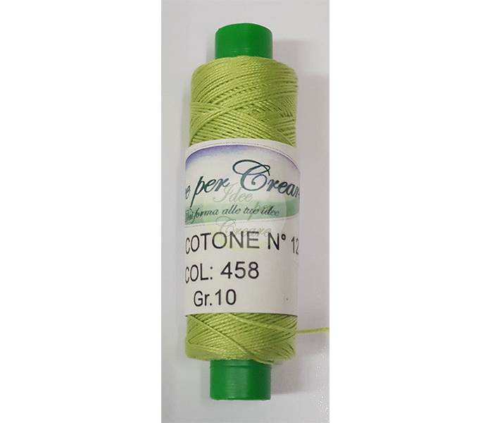 Filo di Cotone n°12 Verde col. 458