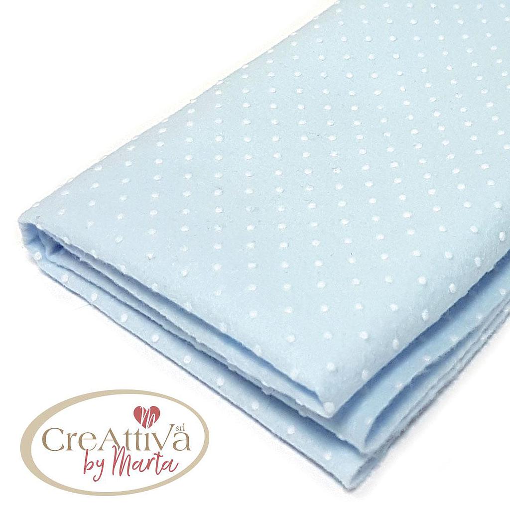 Pannolenci Floccato Pois Azzurro