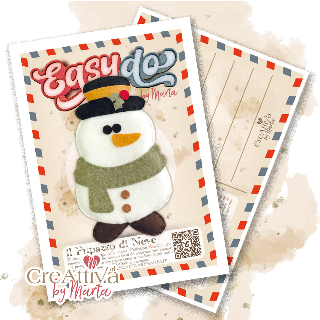 Easy Do Il Pupazzo di Neve Creattiva By Marta