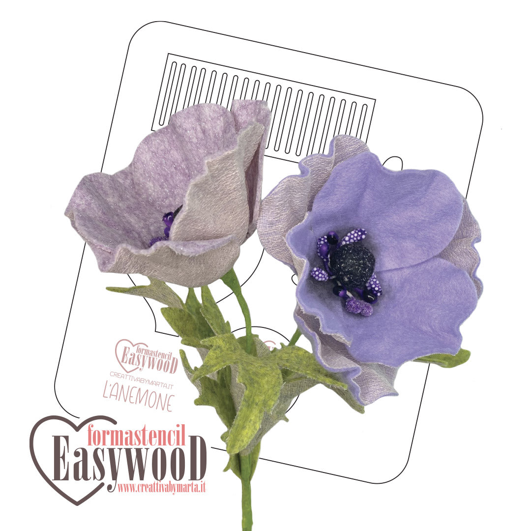 Formastencil Easywood L'Anemone Creattiva By Marta
