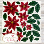 Pannolenci Soft Deco Étoile de Noël pailletée