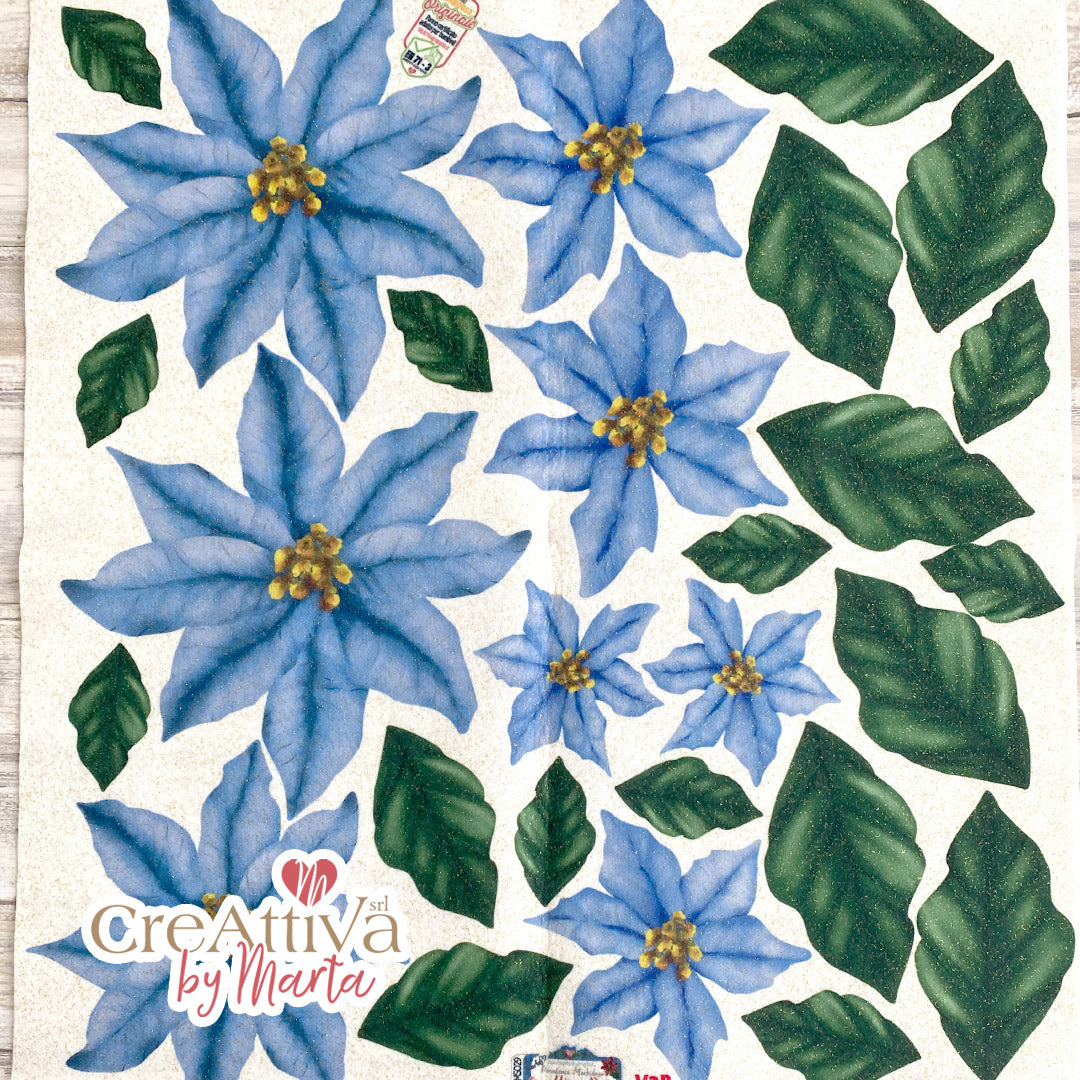 Pannolenci Étoile de Noël douce à paillettes Avio