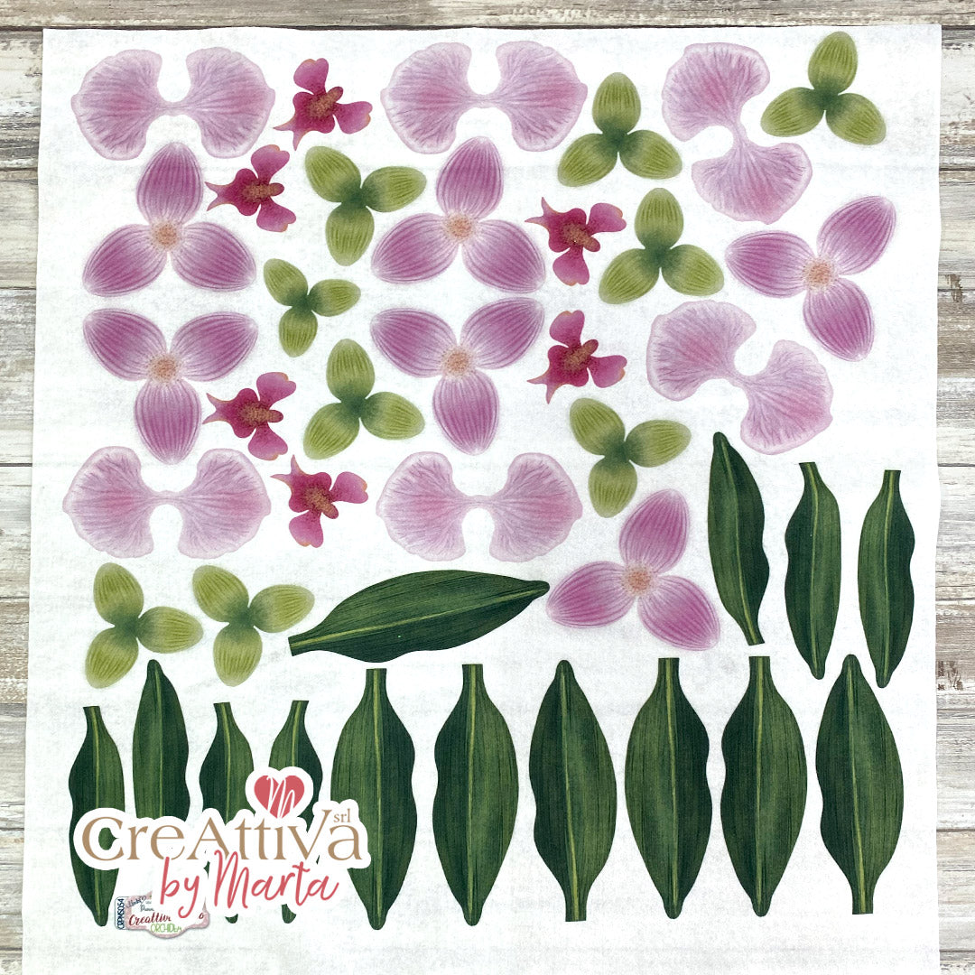 Pannolenci Morbidoso Orchidea Creattiva By Marta