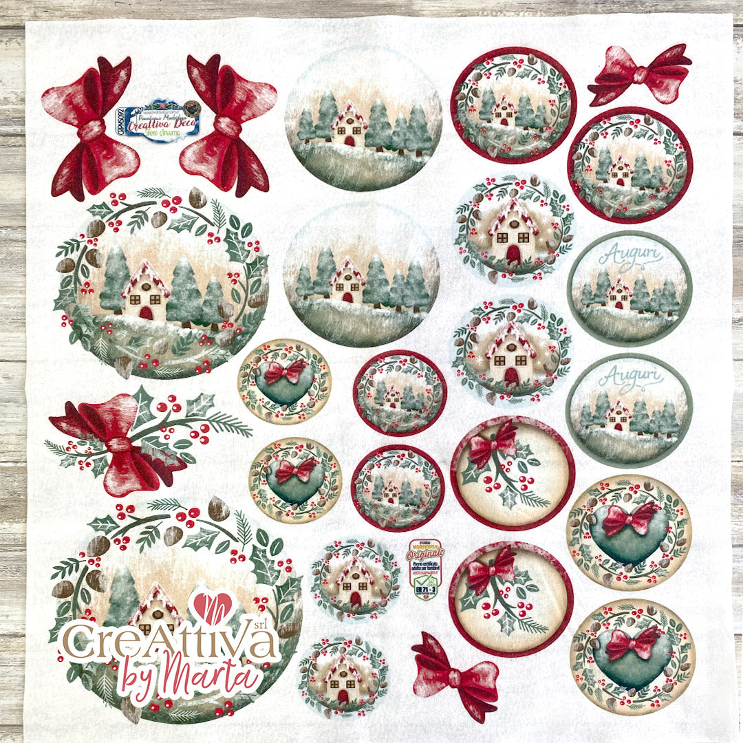 Sphères d'hiver imprimées Pannolenci douces