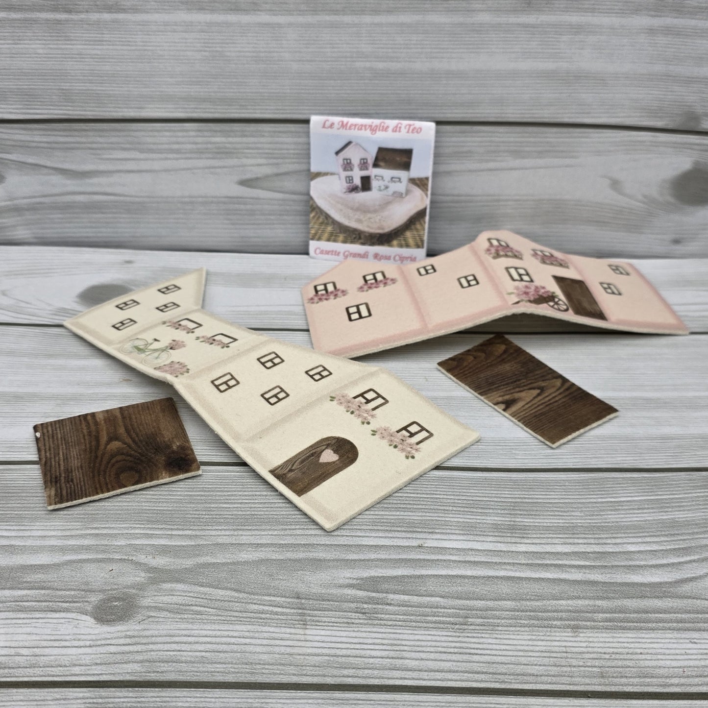 Casette in Feltro Grandi Rosa Cipria