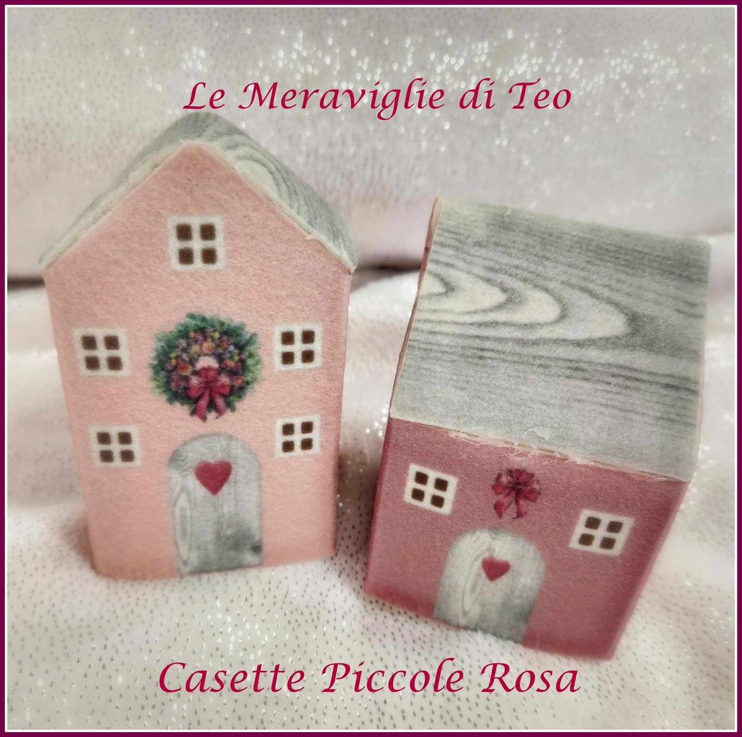 Grandes maisons en feutre vert