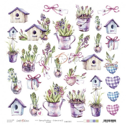 Foglio Craft O Clock Sping Bustling - Extras to cut II