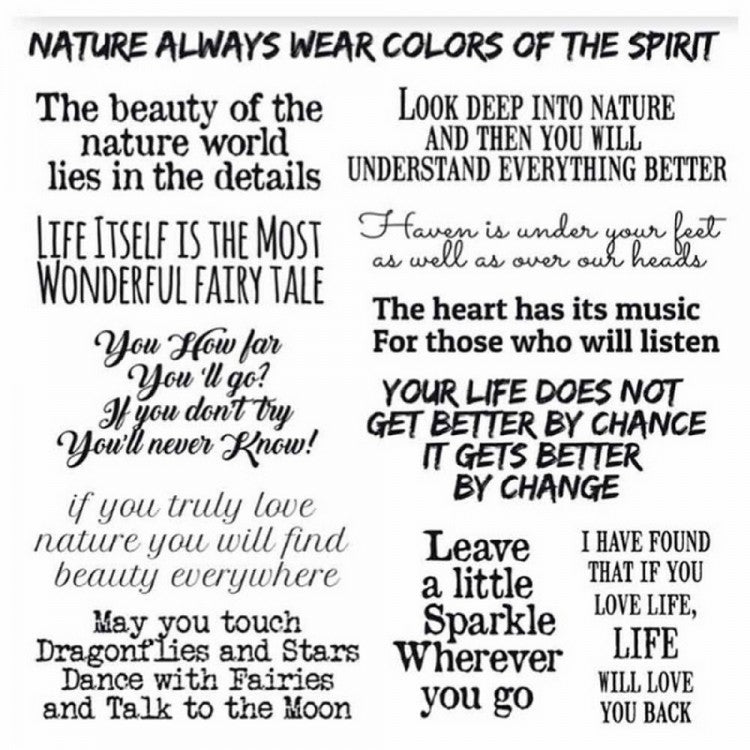 Stickers Frasi Natura e Fate Stamperia