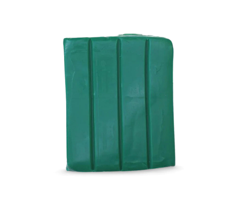 I press Sculpey Forest Green col. 5006