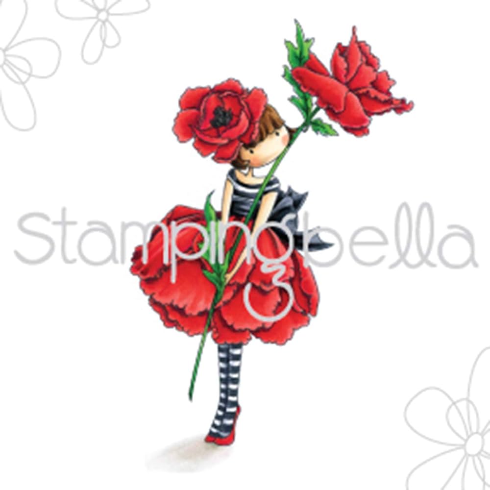 Tiny Townie Garden Girl Poppy stamp cod. EB450