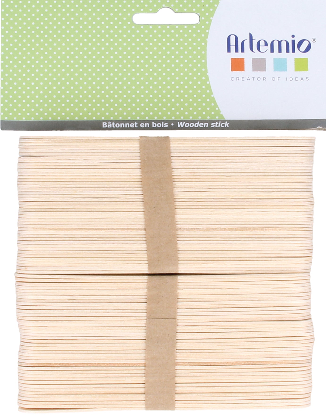 Abbassalingue in legno Artemio