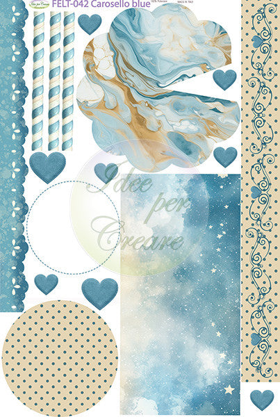 Pannello Feltro Carosello Blu Idee Per Creare