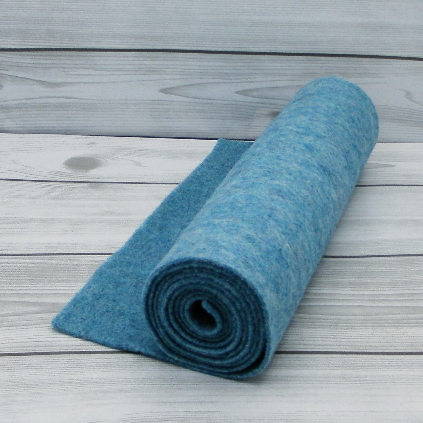 Moldable Felt with Teal Stripe