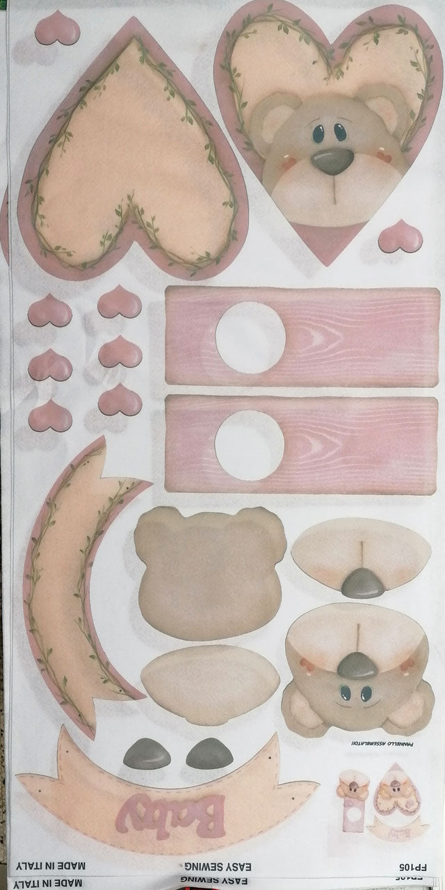 Pannello Baby Girl Easy Sewing Kitiama