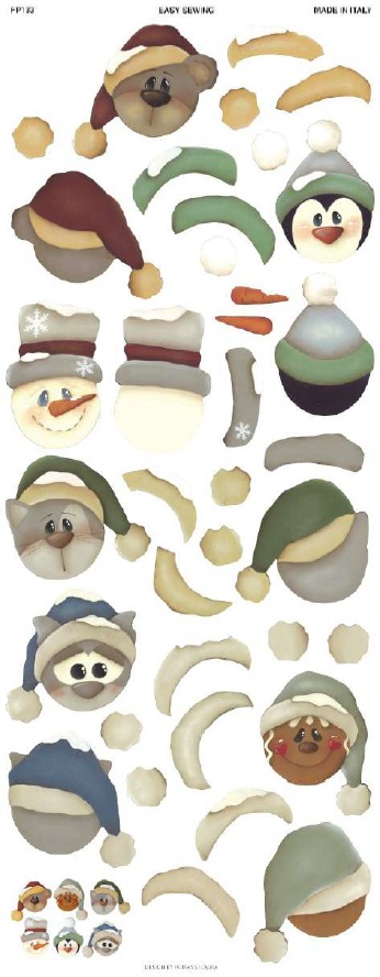 Pannello Soggetti Natalizi Easy Sewing Kitiama