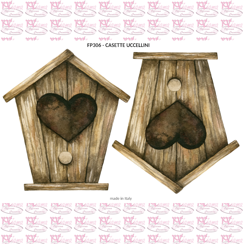 Pannello Casette Uccellini Easy Sewing Kitiama