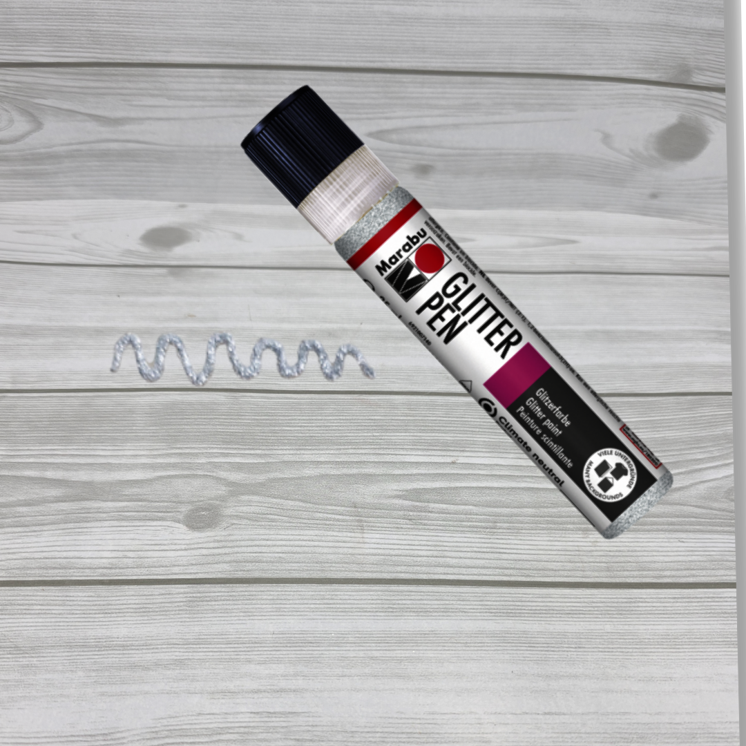 Glitter Pen Marabu 25ml Color 570 White