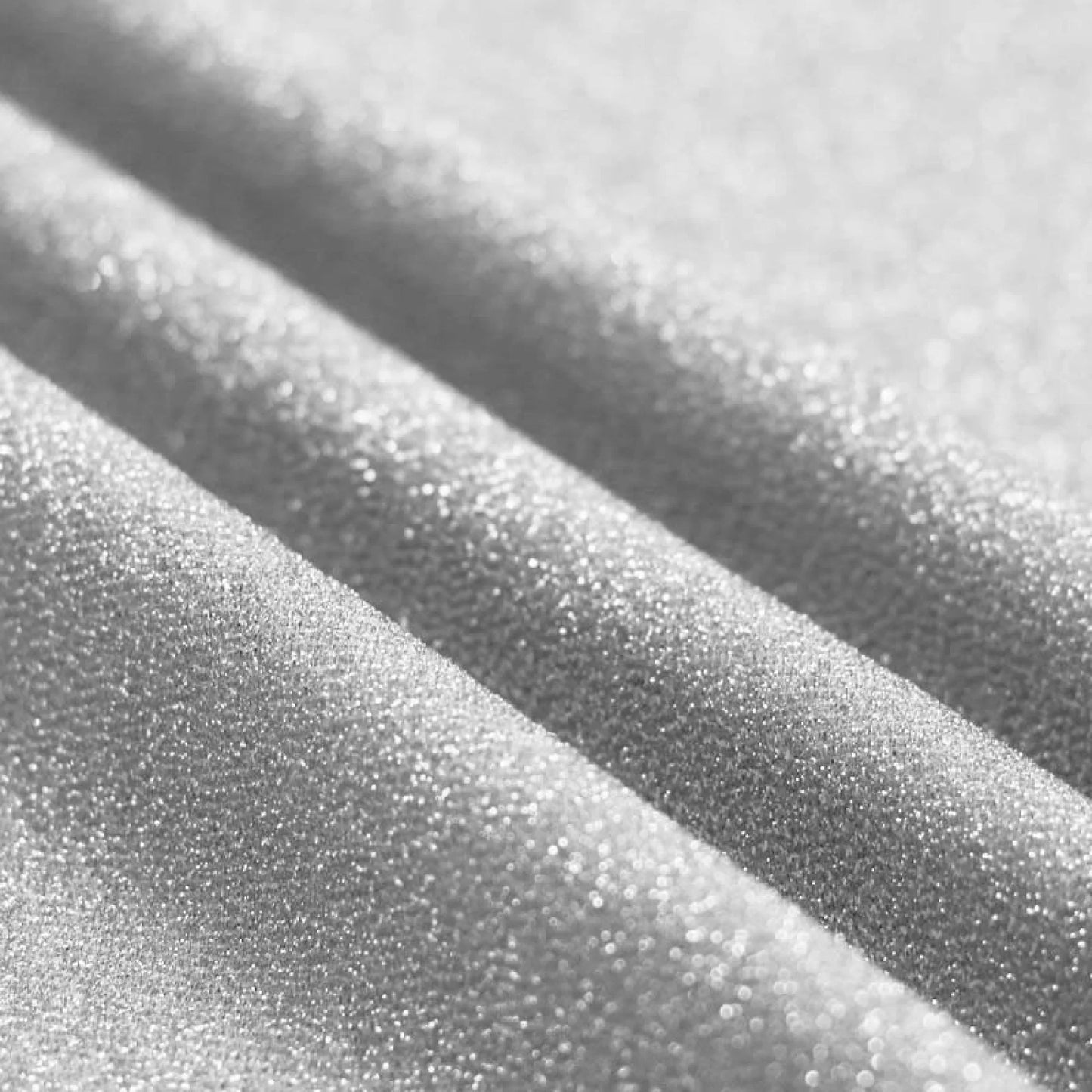 Glittery Light Silver Fabric