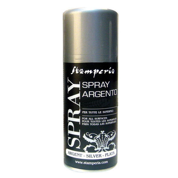 Spray Metallizzato Argento 150ml Stamperia