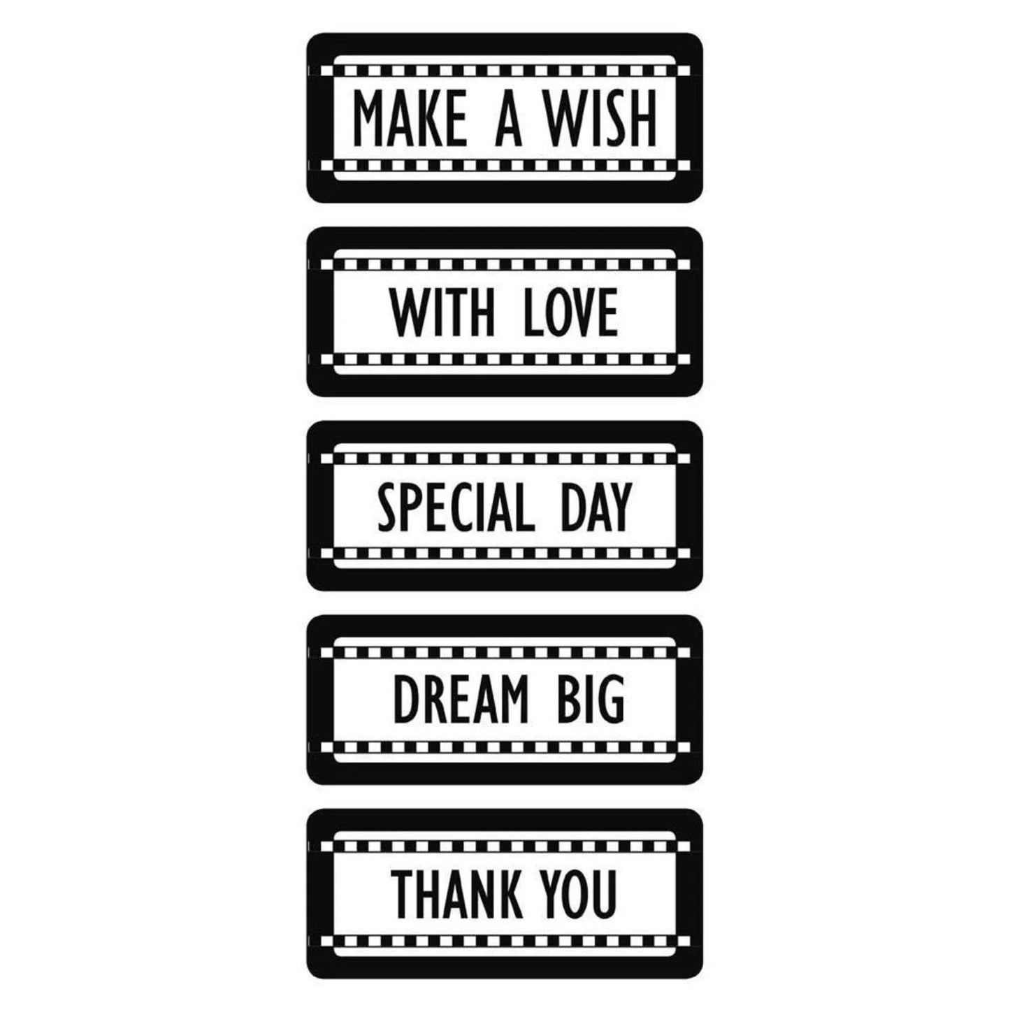 Stencil Spesso Stamperia Targhette KSTDL11