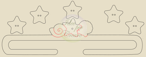 Stampellina Legno Sirenetta L-082