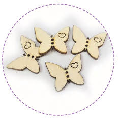 Bottoncini a Farfalla 3cm Idee Per Creare