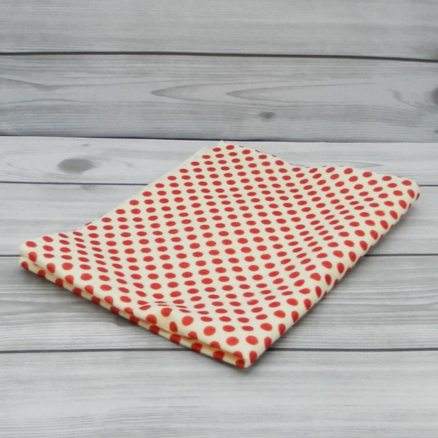 Pannolenci Stampato Pois Rossi / Bianco