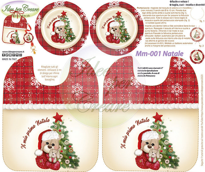 Panneau en microfibre de Noël Mm-001